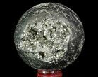 Polished Pyrite Sphere - Peru #65868-1